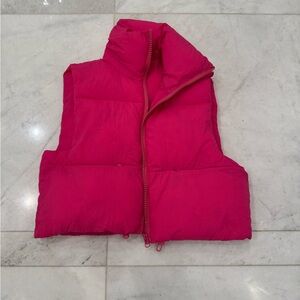 Bright Pink Puffer Vest